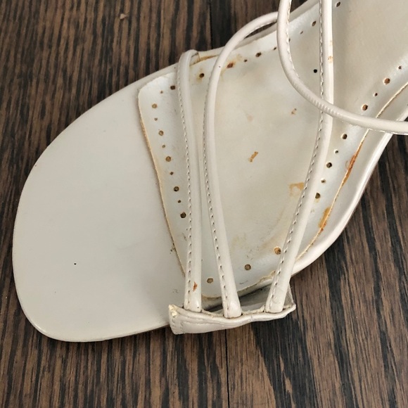 Beige Sandal Heels, Size 7 - Picture 4 of 7